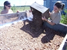 Colocacin de una de las capas de tierra